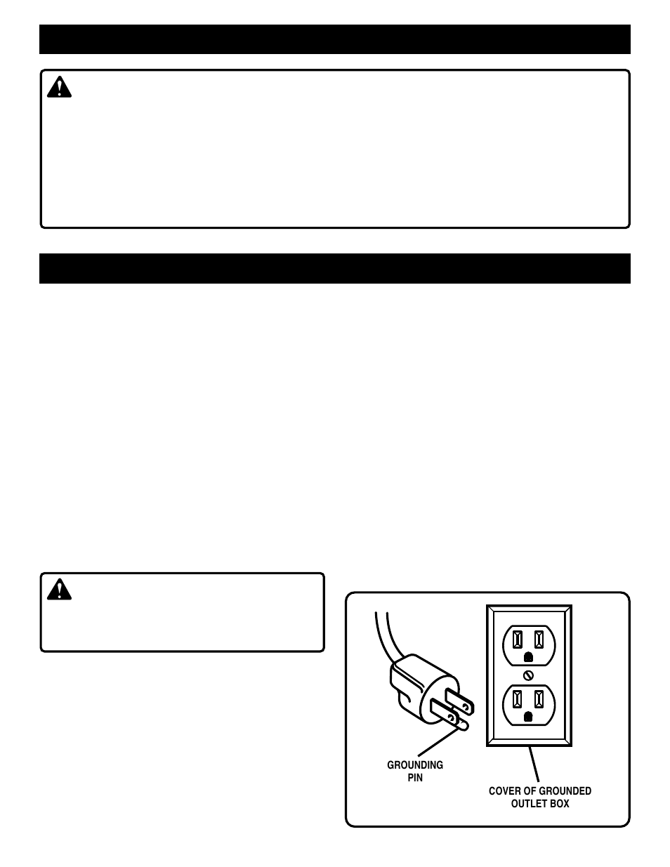 Rules for safe operation, Electrical, Warning | Caution | Ryobi C358 User Manual | Page 6 / 20