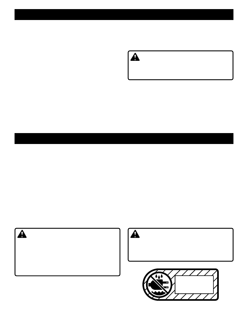 Unpacking and loose parts product specifications, Warning | Ryobi C358 User Manual | Page 7 / 20