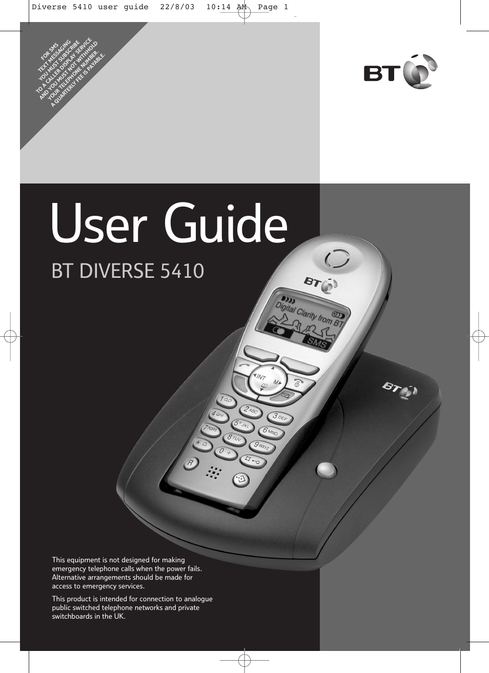 BT DIVERSE 5410 User Manual | 72 pages