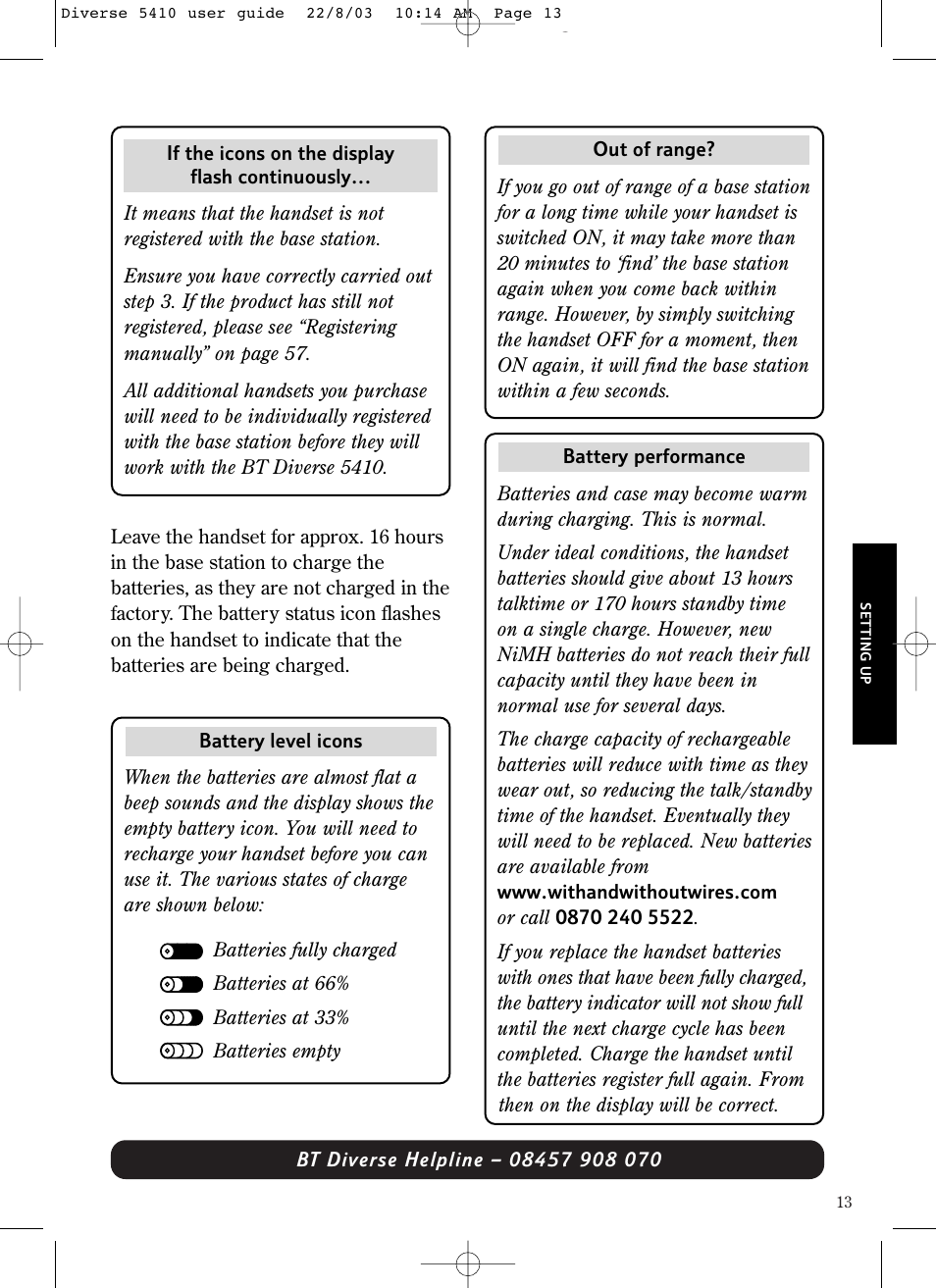BT DIVERSE 5410 User Manual | Page 13 / 72