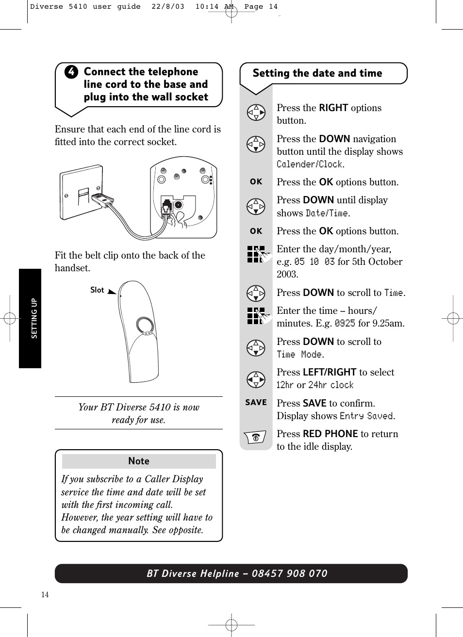 BT DIVERSE 5410 User Manual | Page 14 / 72