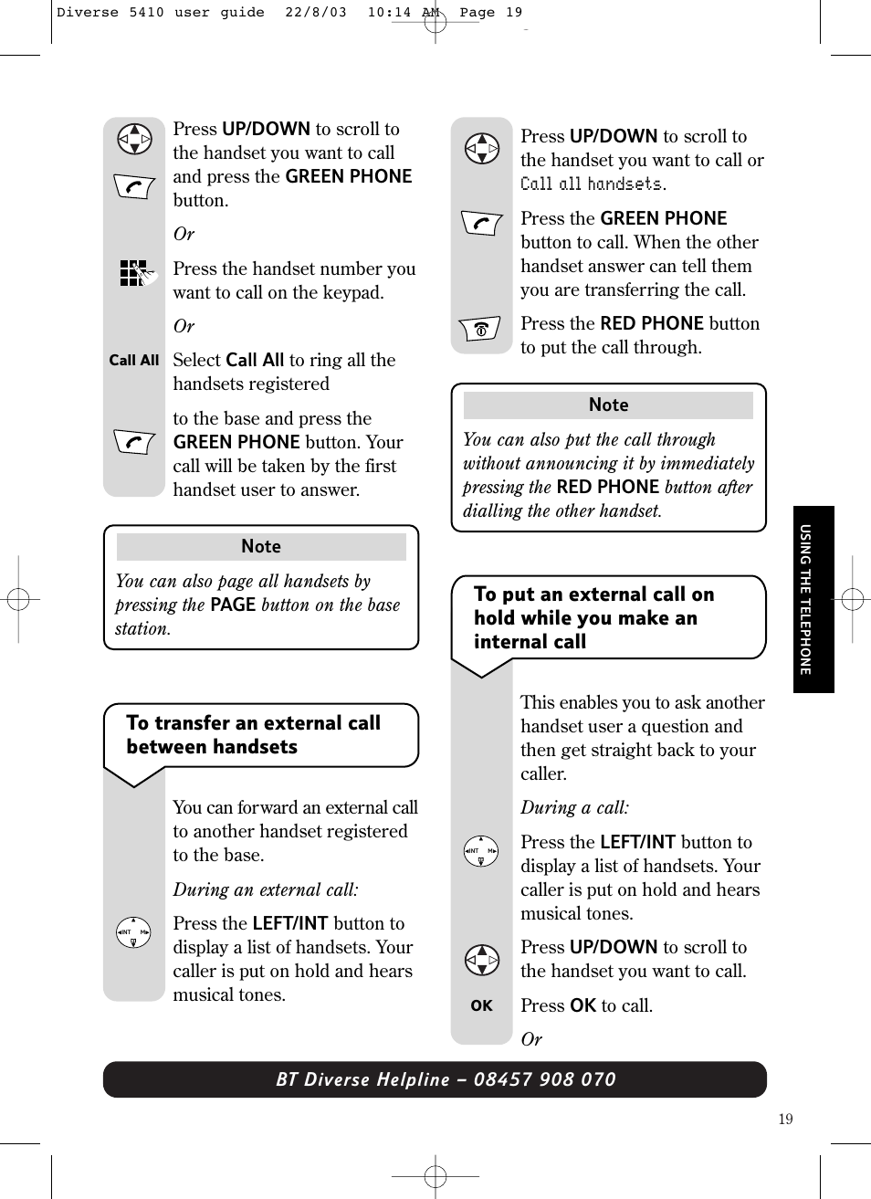 BT DIVERSE 5410 User Manual | Page 19 / 72