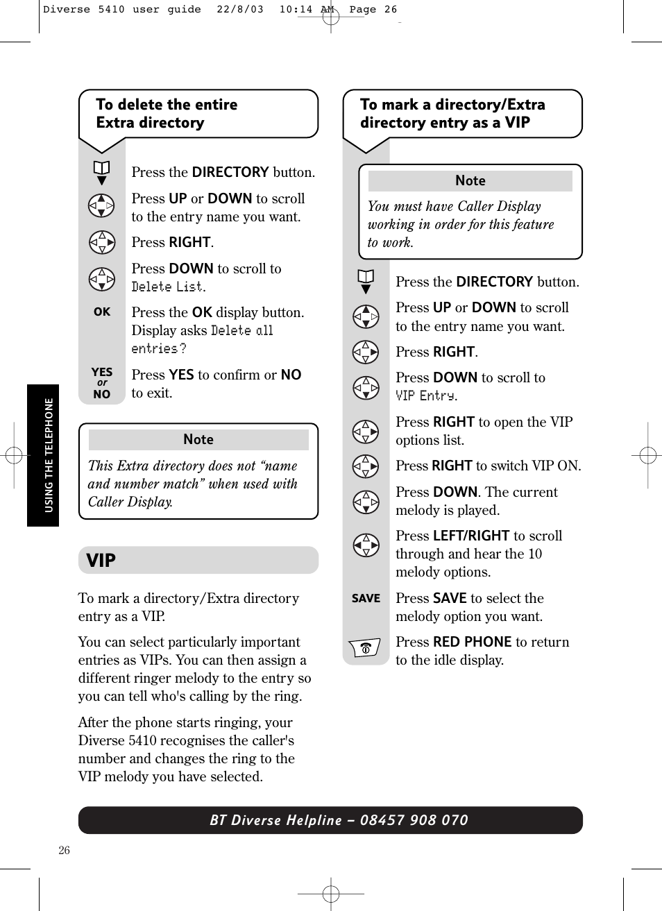 BT DIVERSE 5410 User Manual | Page 26 / 72