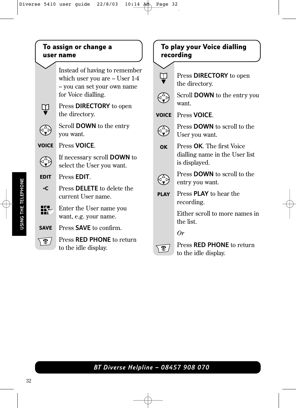 BT DIVERSE 5410 User Manual | Page 32 / 72
