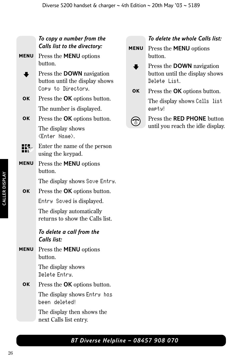 BT Diverse 5200 User Manual | Page 28 / 45