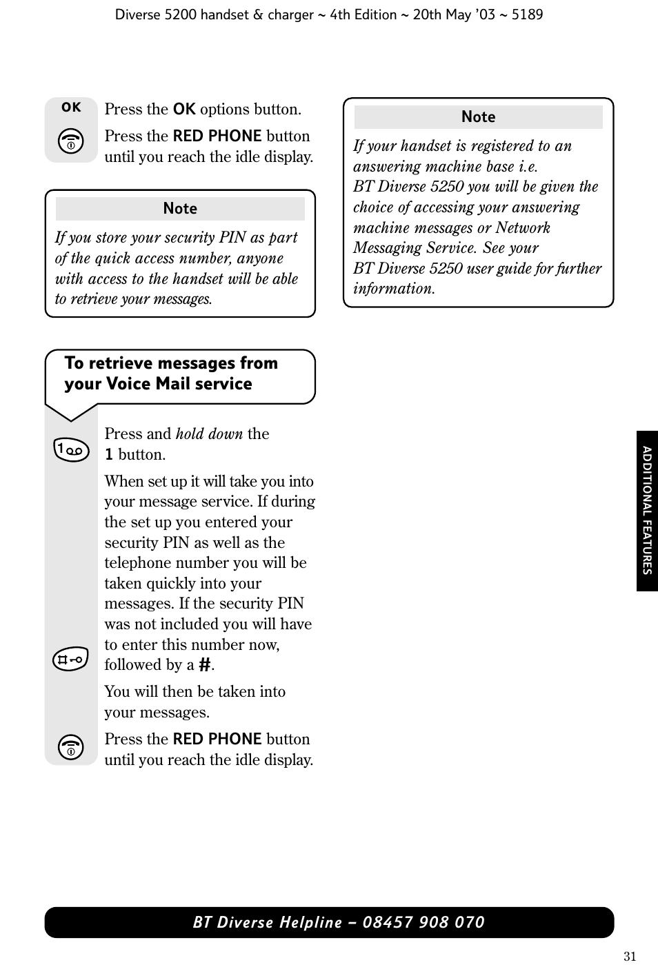 BT Diverse 5200 User Manual | Page 33 / 45
