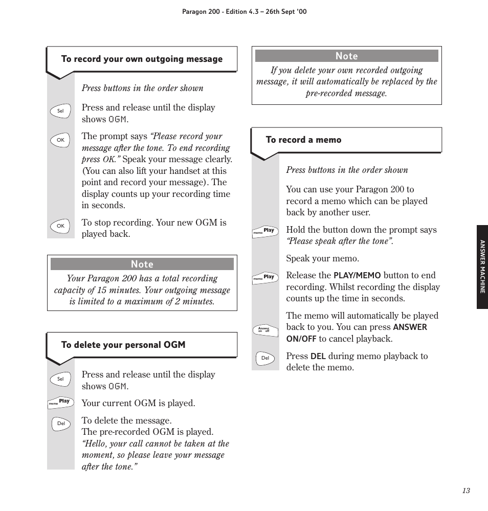 BT Paragon 200 User Manual | Page 16 / 28