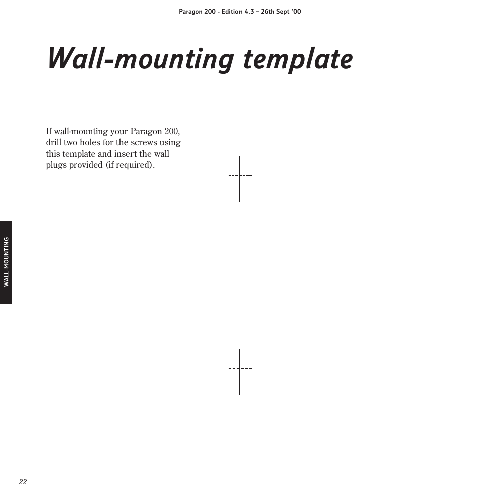 Wall-mounting template | BT Paragon 200 User Manual | Page 25 / 28