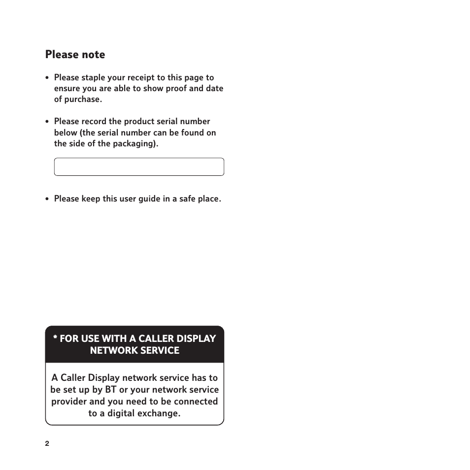 BT In Touch 2000 User Manual | Page 2 / 108