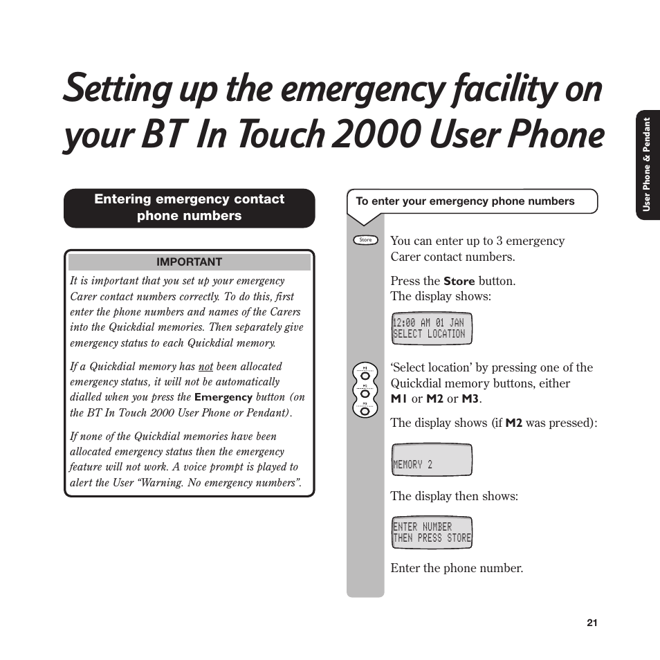 BT In Touch 2000 User Manual | Page 21 / 108