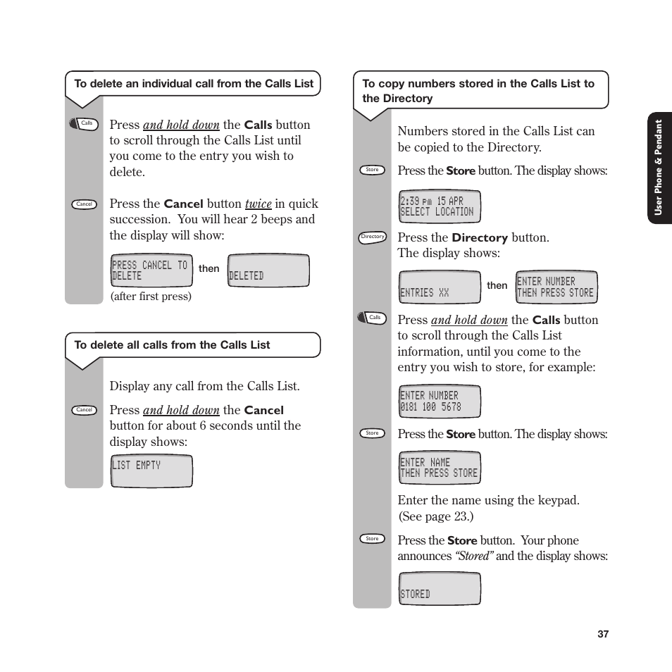 BT In Touch 2000 User Manual | Page 37 / 108