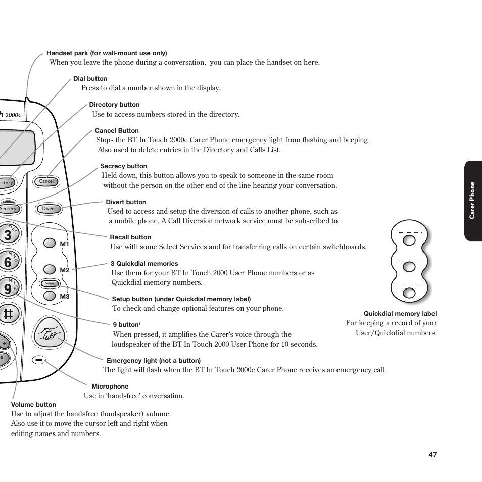 BT In Touch 2000 User Manual | Page 47 / 108