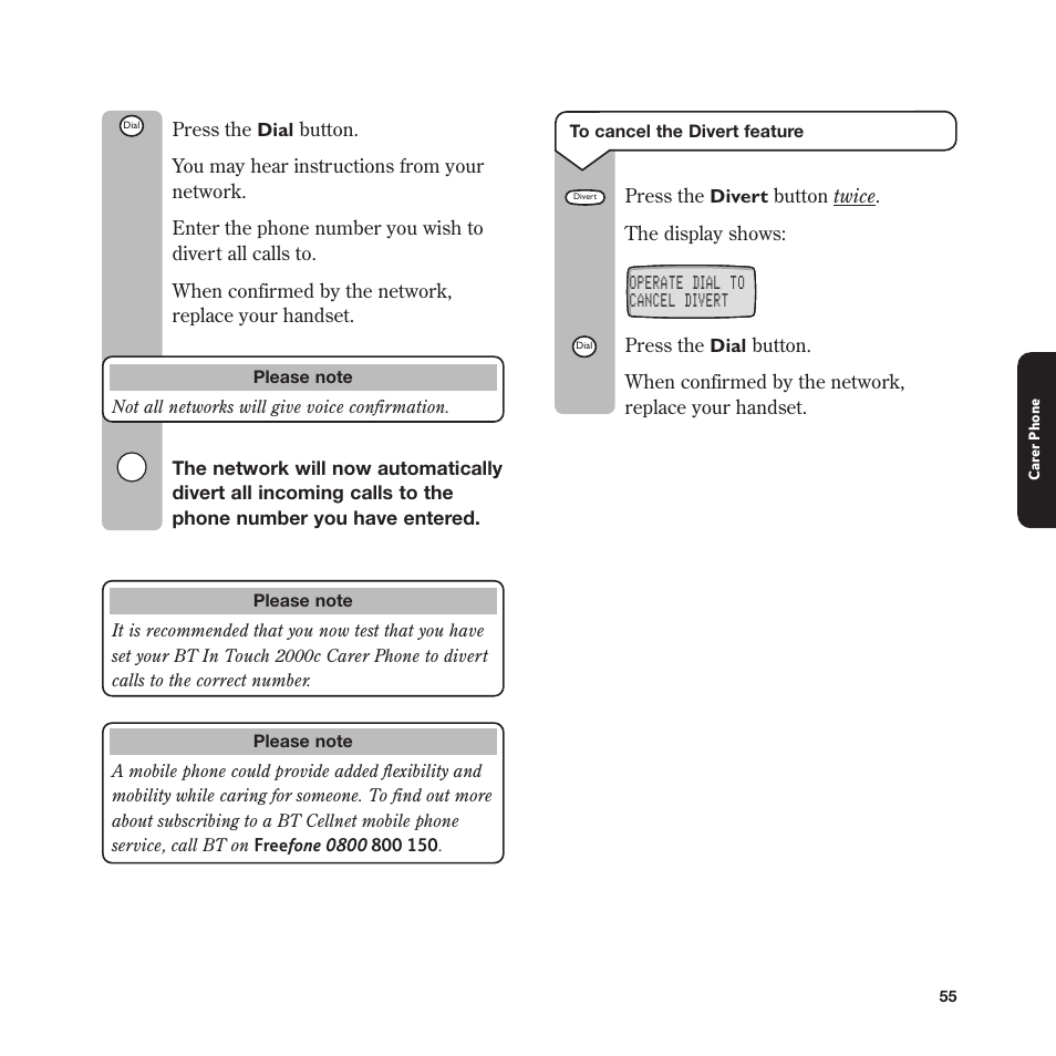 BT In Touch 2000 User Manual | Page 55 / 108