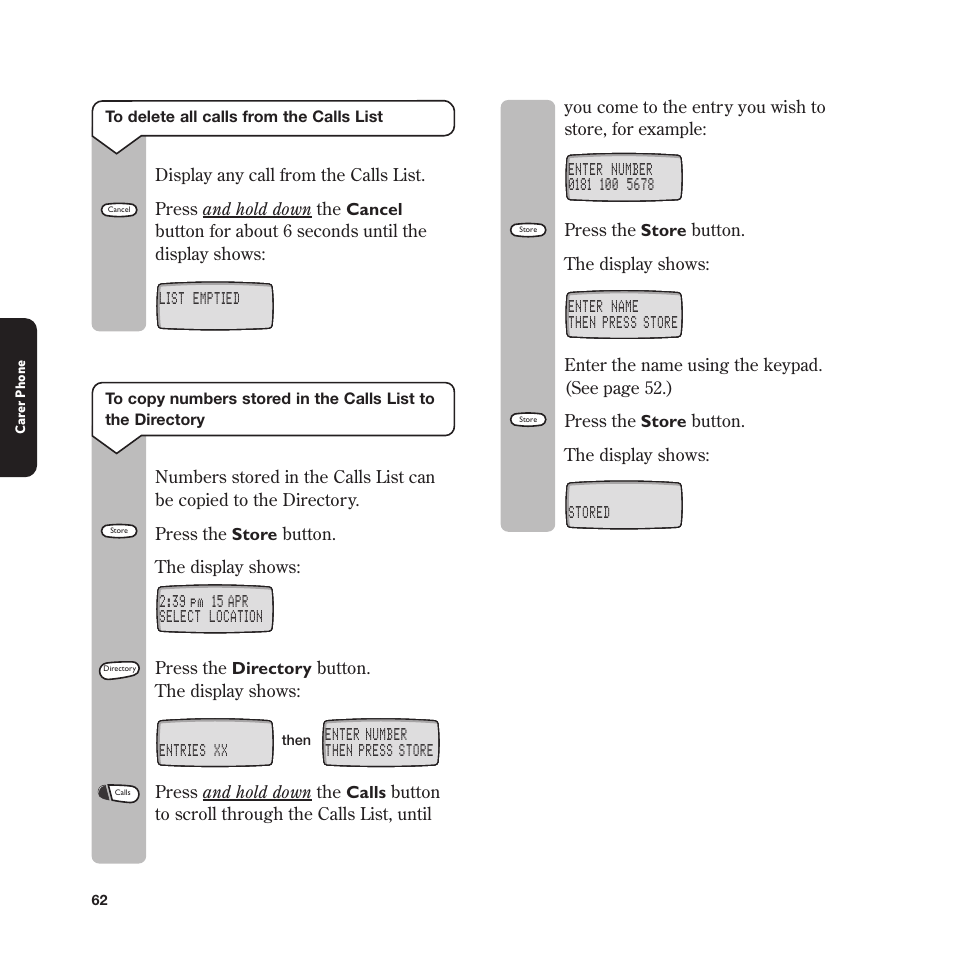 BT In Touch 2000 User Manual | Page 62 / 108