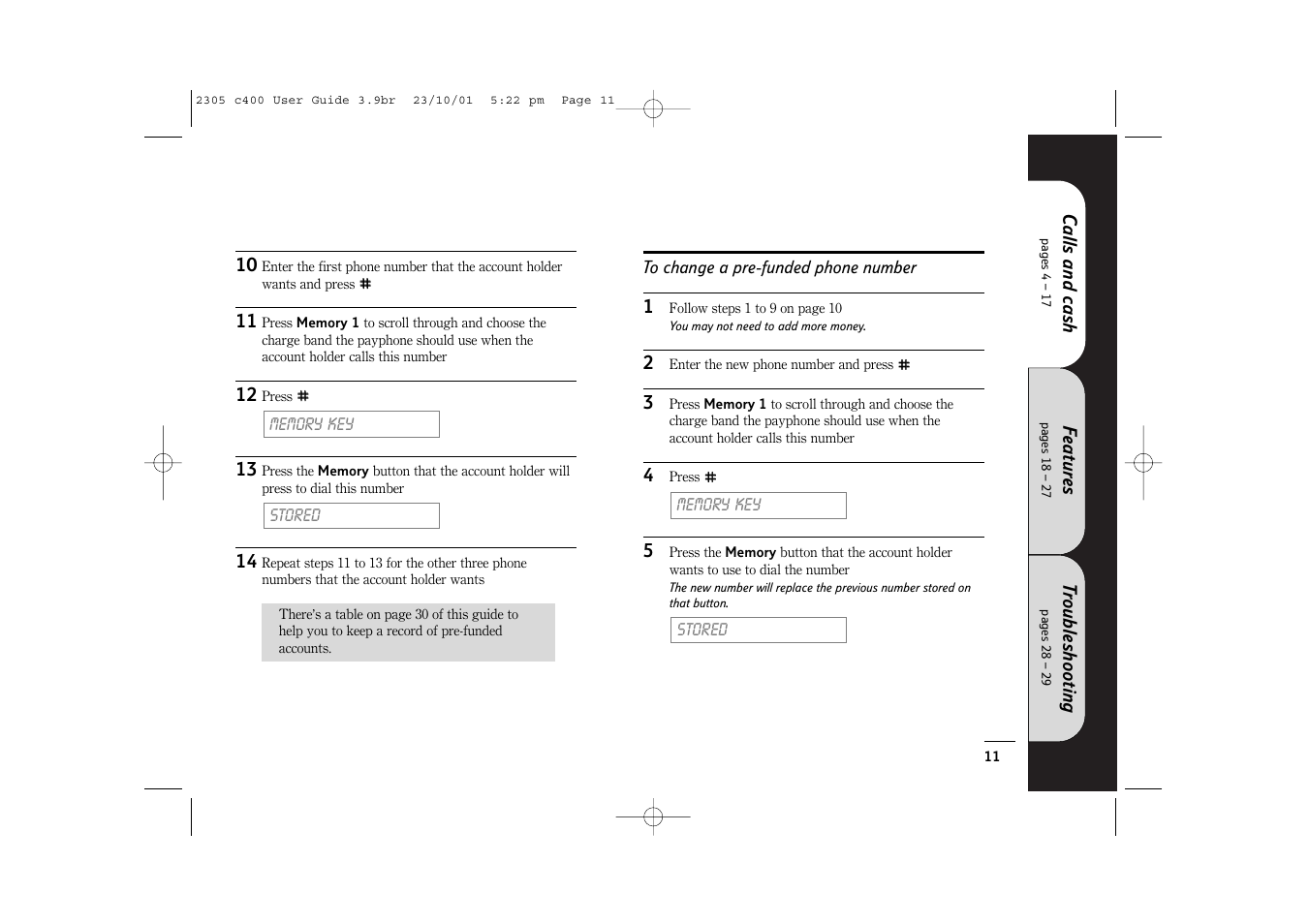 BT 400 User Manual | Page 11 / 36