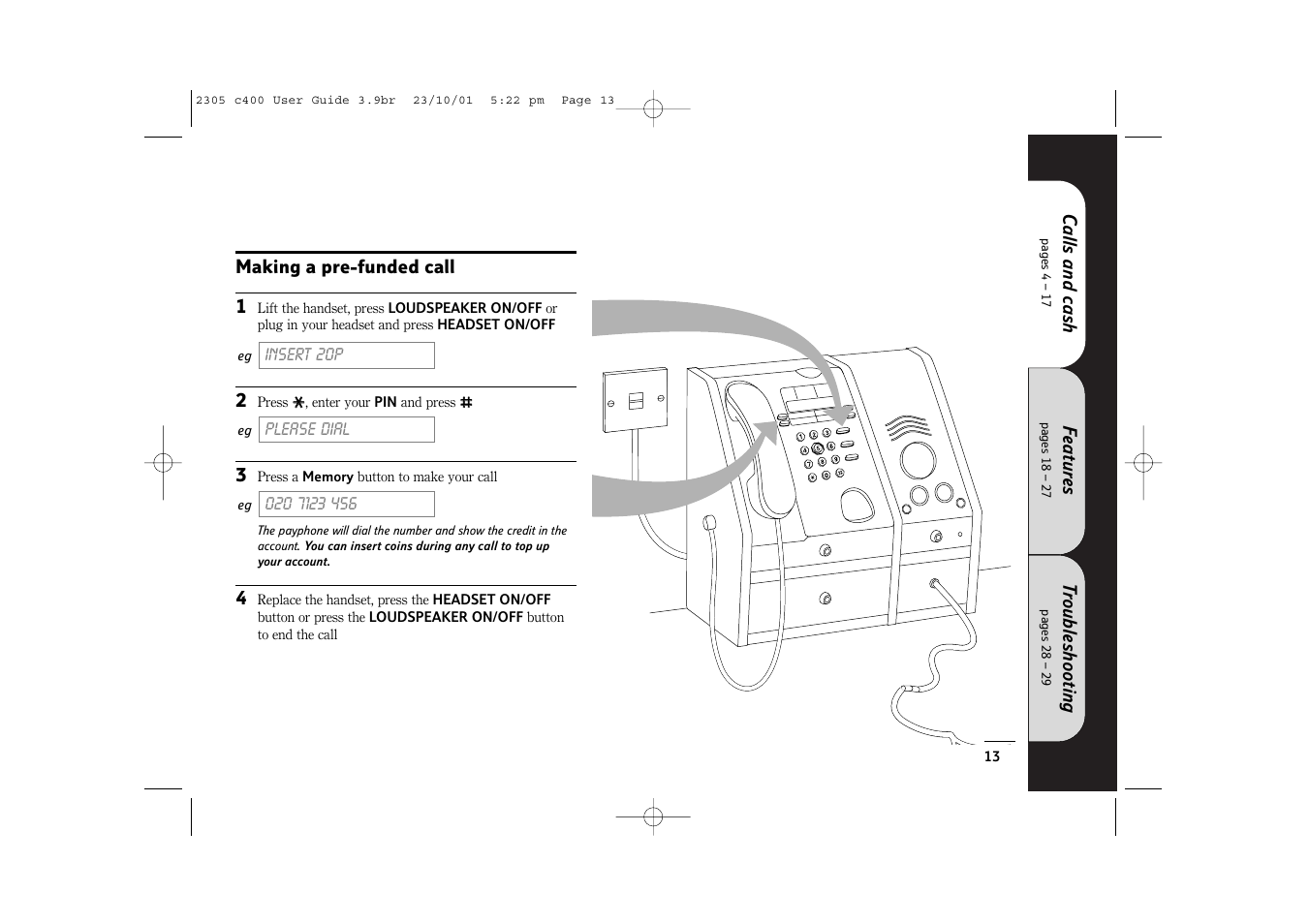 BT 400 User Manual | Page 13 / 36