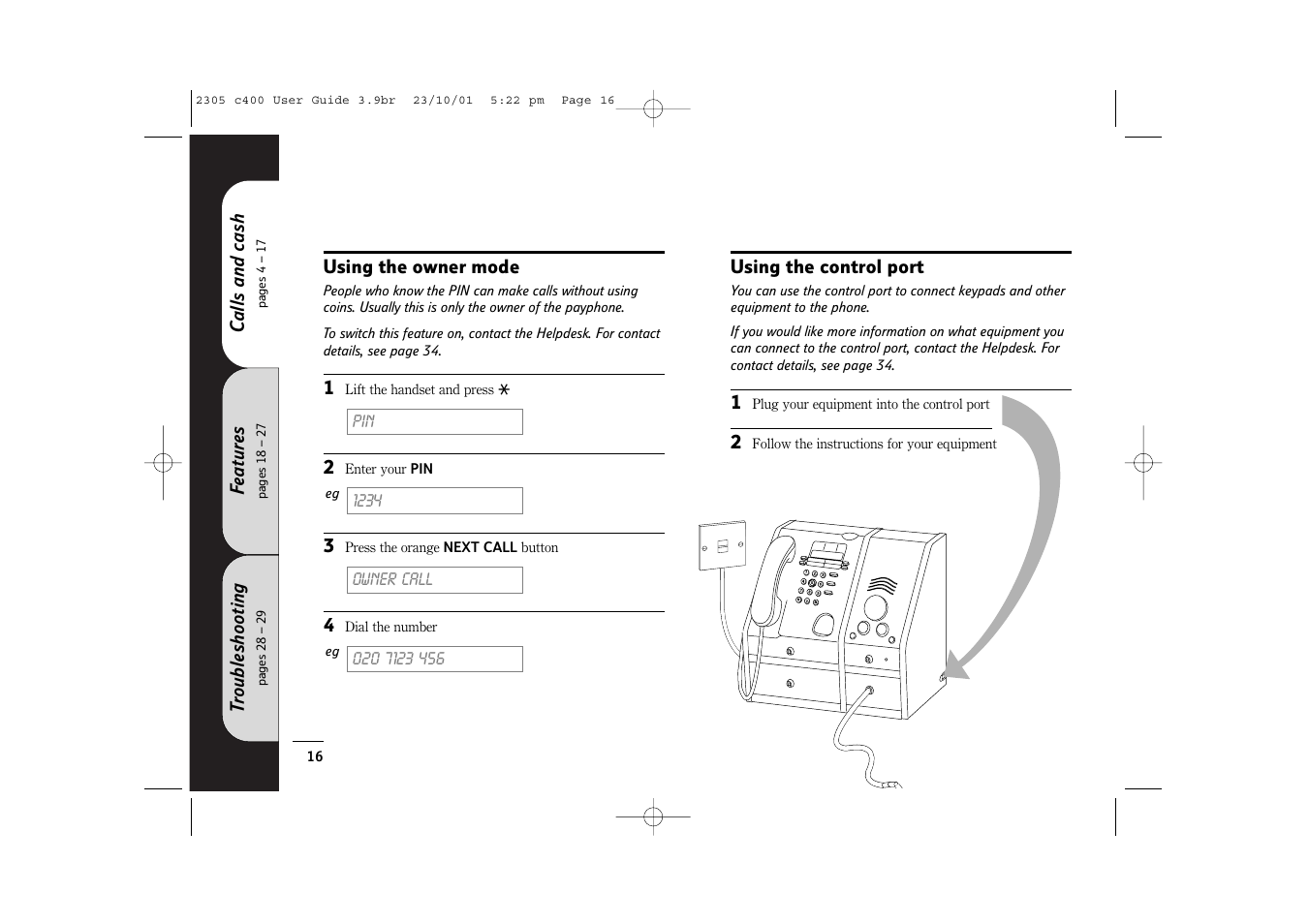 BT 400 User Manual | Page 16 / 36