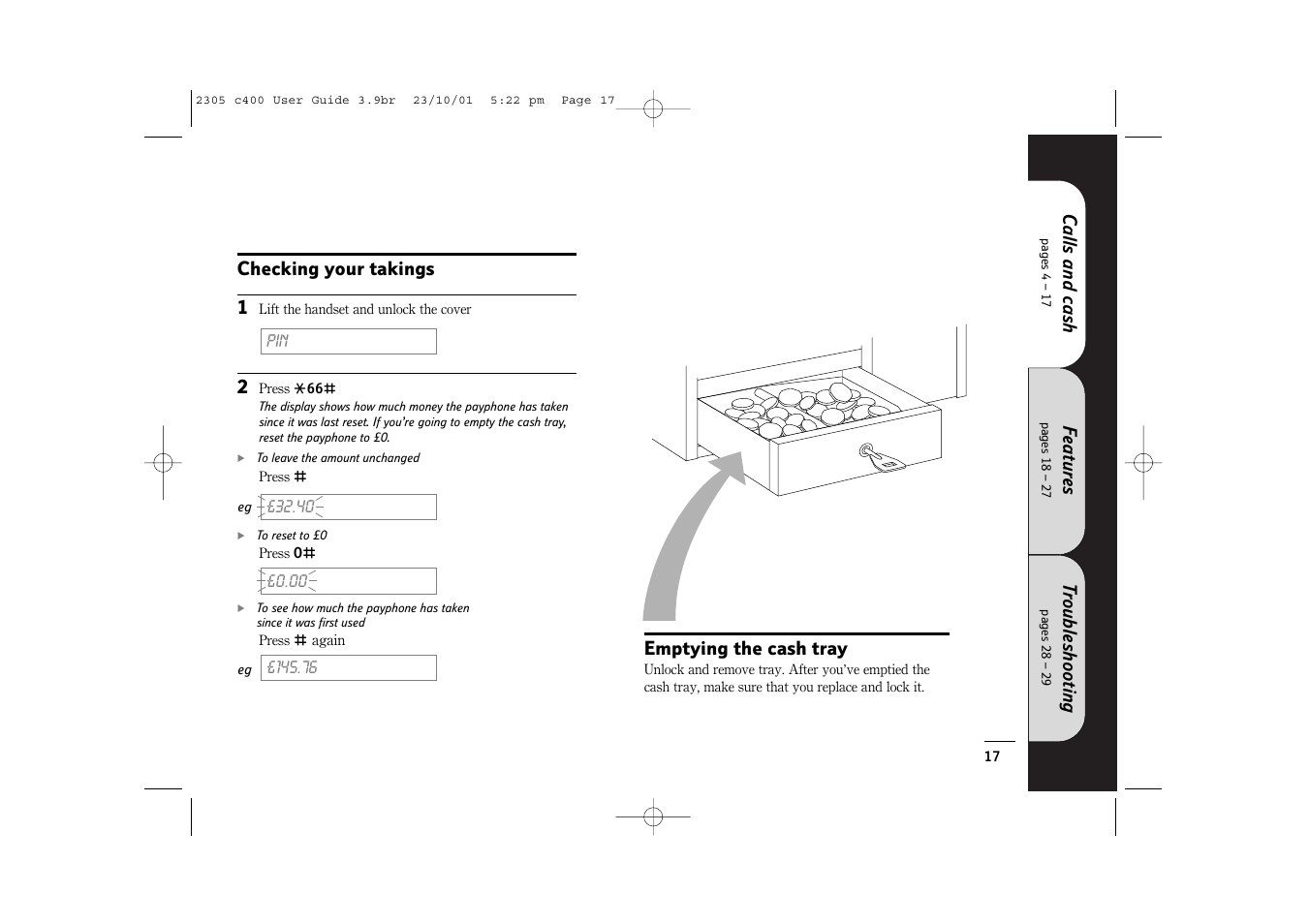 BT 400 User Manual | Page 17 / 36