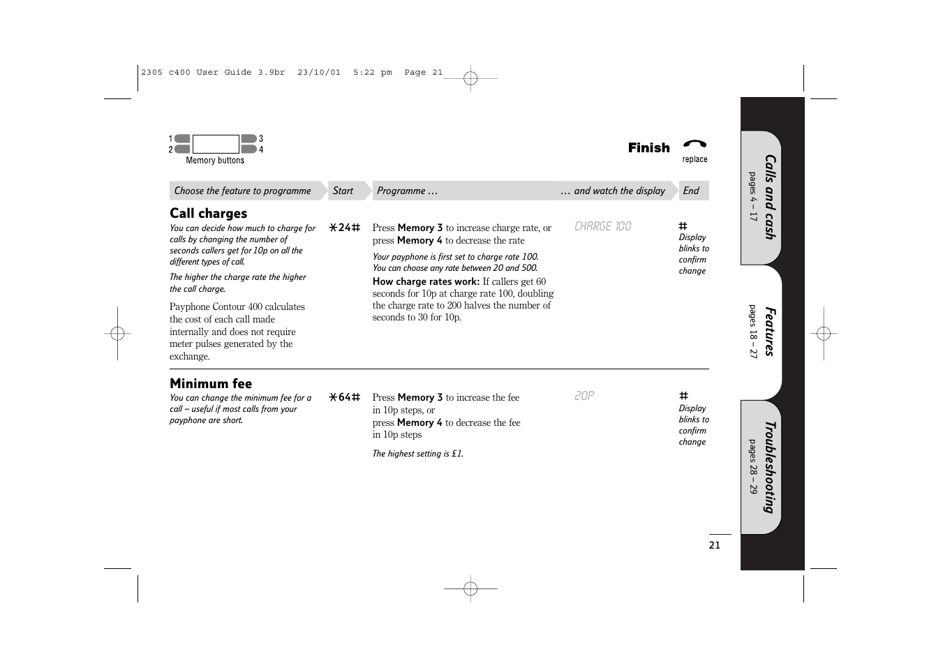 BT 400 User Manual | Page 21 / 36