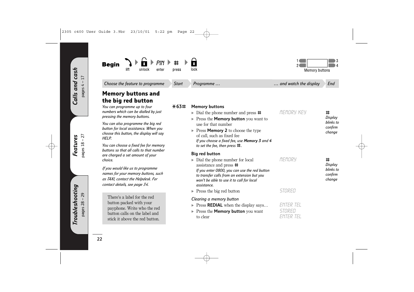 BT 400 User Manual | Page 22 / 36