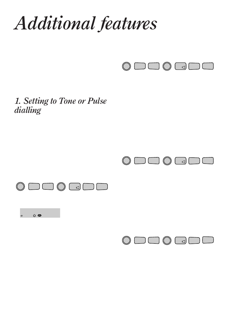 Additional features, Setting to tone or pulse dialling | BT Diverse 2010 User Manual | Page 18 / 40