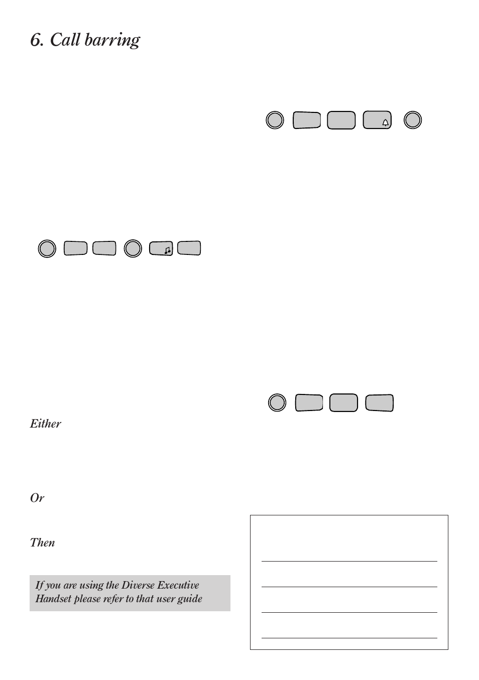Call barring | BT Diverse 2010 User Manual | Page 26 / 40