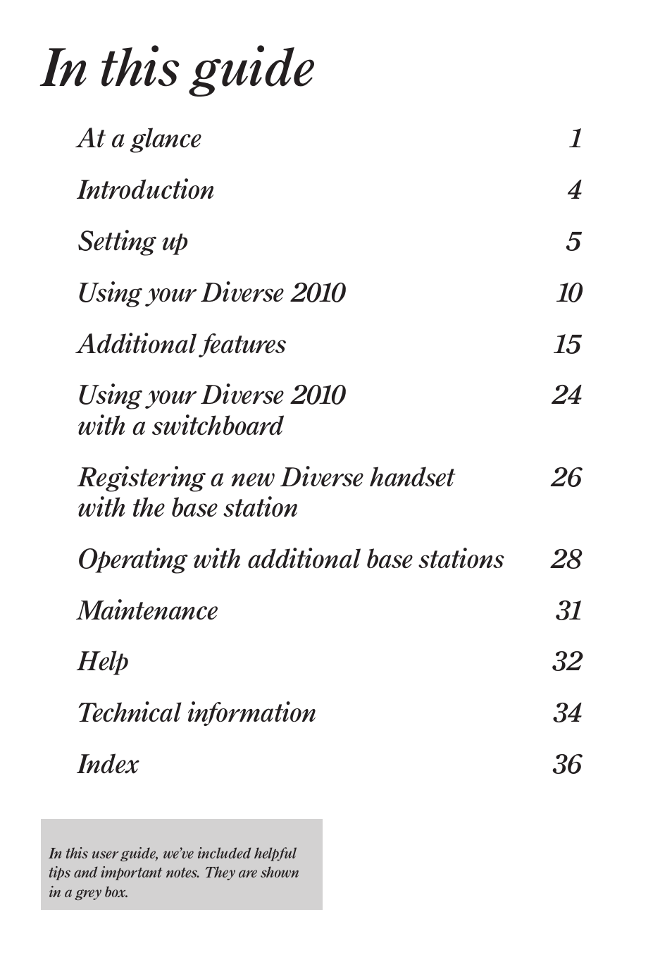 BT Diverse 2010 User Manual | Page 6 / 40