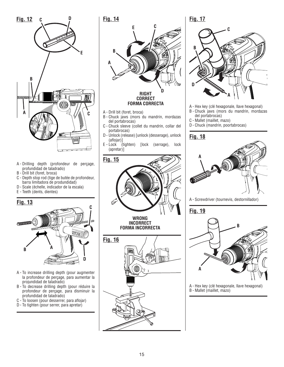 Ryobi P212B User Manual | Page 37 / 40