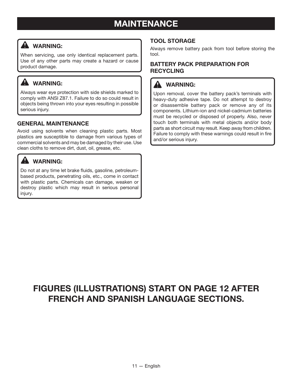 Ryobi P221 User Manual | Page 11 / 36