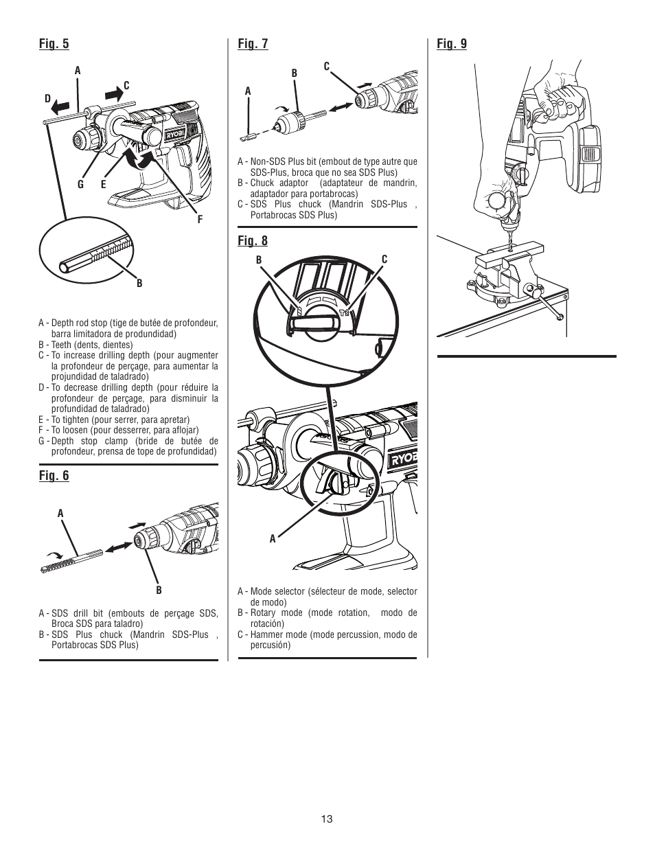 Ryobi P221 User Manual | Page 33 / 36