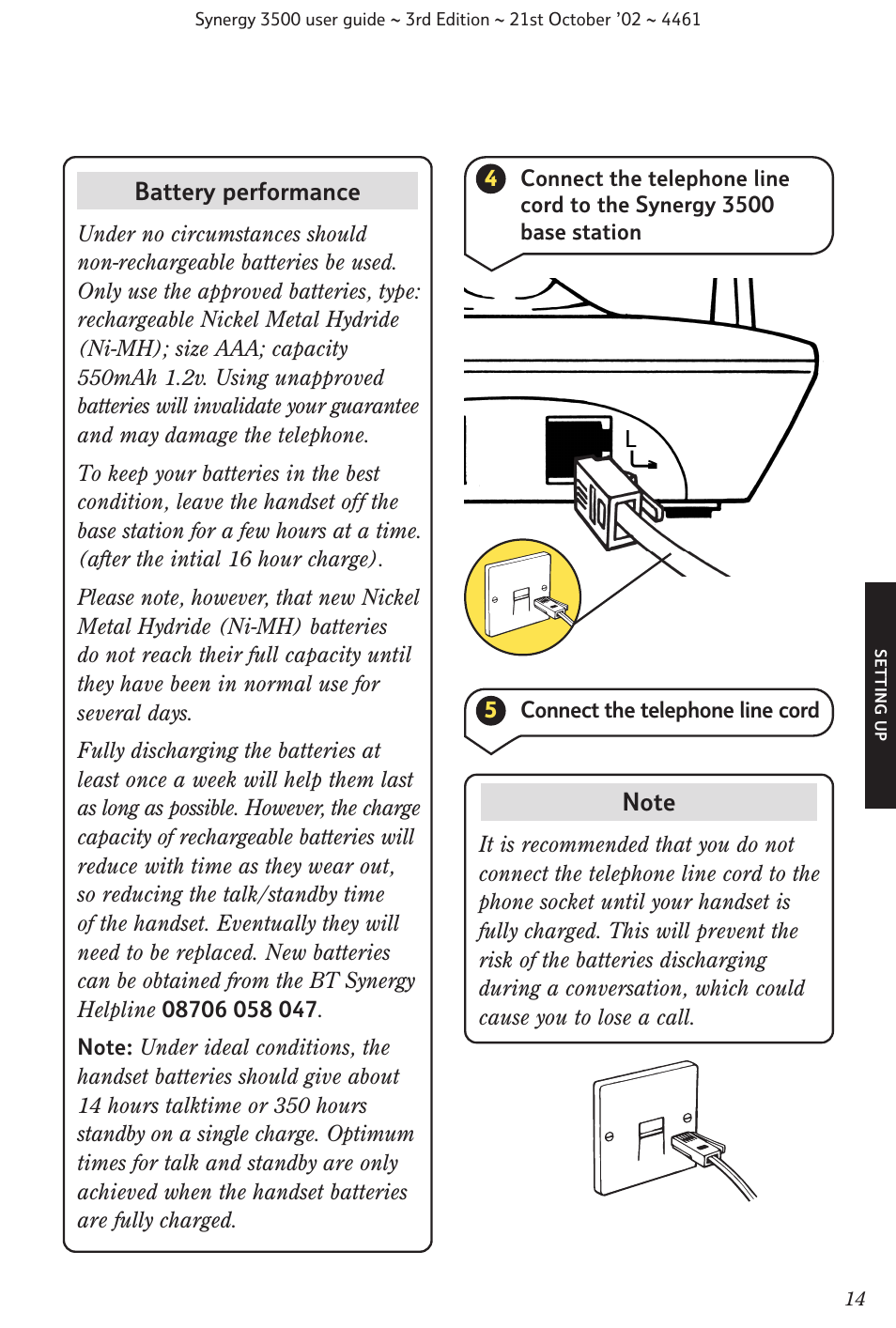 BT Synergy 3500 User Manual | Page 17 / 70