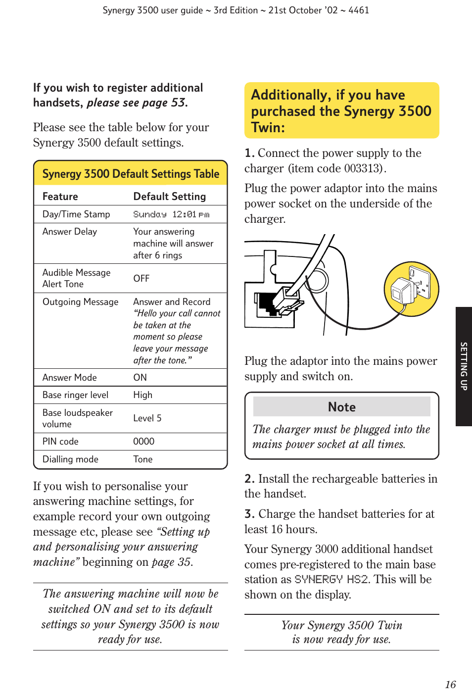 BT Synergy 3500 User Manual | Page 19 / 70
