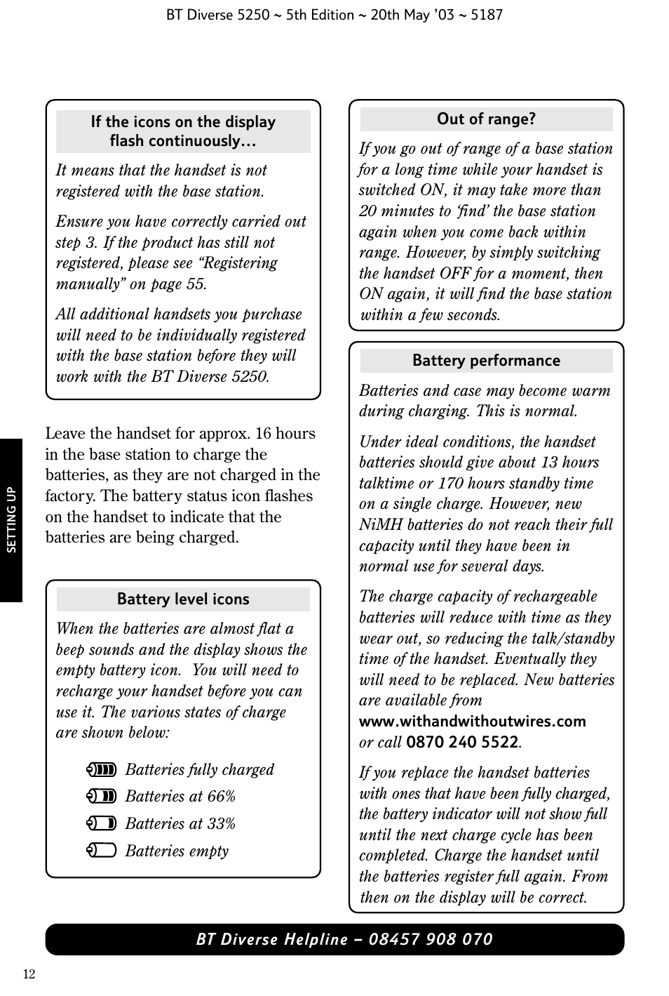 BT Diverse 5250 User Manual | Page 14 / 68