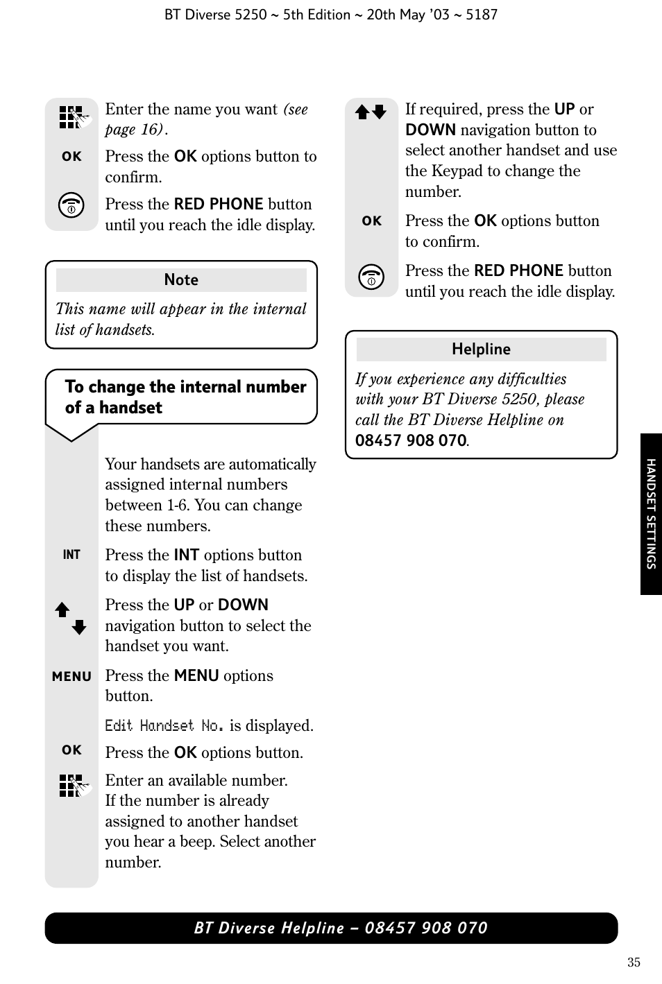 BT Diverse 5250 User Manual | Page 37 / 68