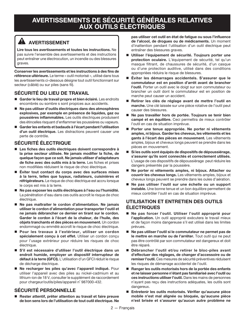 Ryobi P234G User Manual | Page 8 / 24