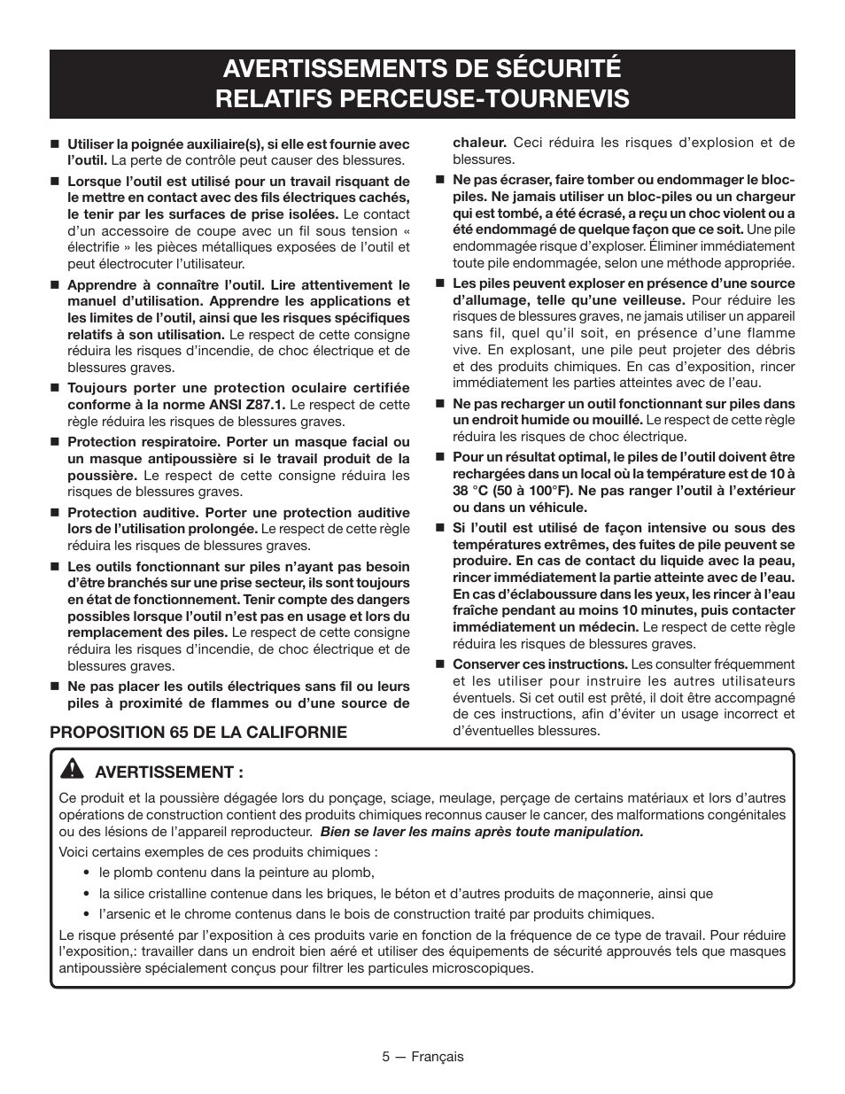Ryobi P270 User Manual | Page 15 / 36