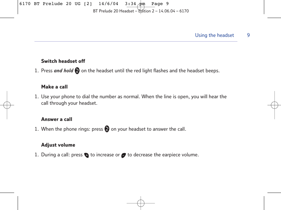 BT 6170 User Manual | Page 9 / 17
