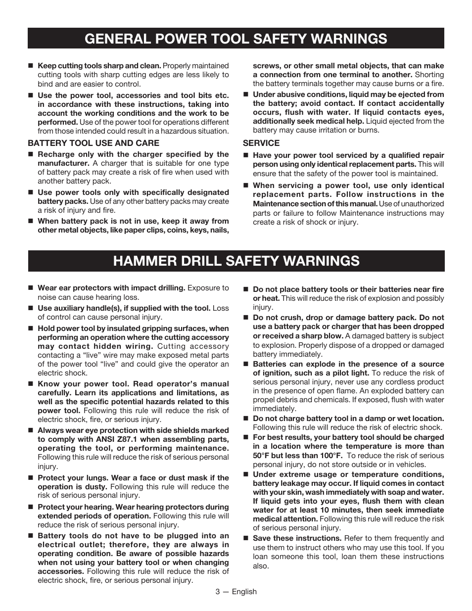 Ryobi P214 User Manual | Page 3 / 28