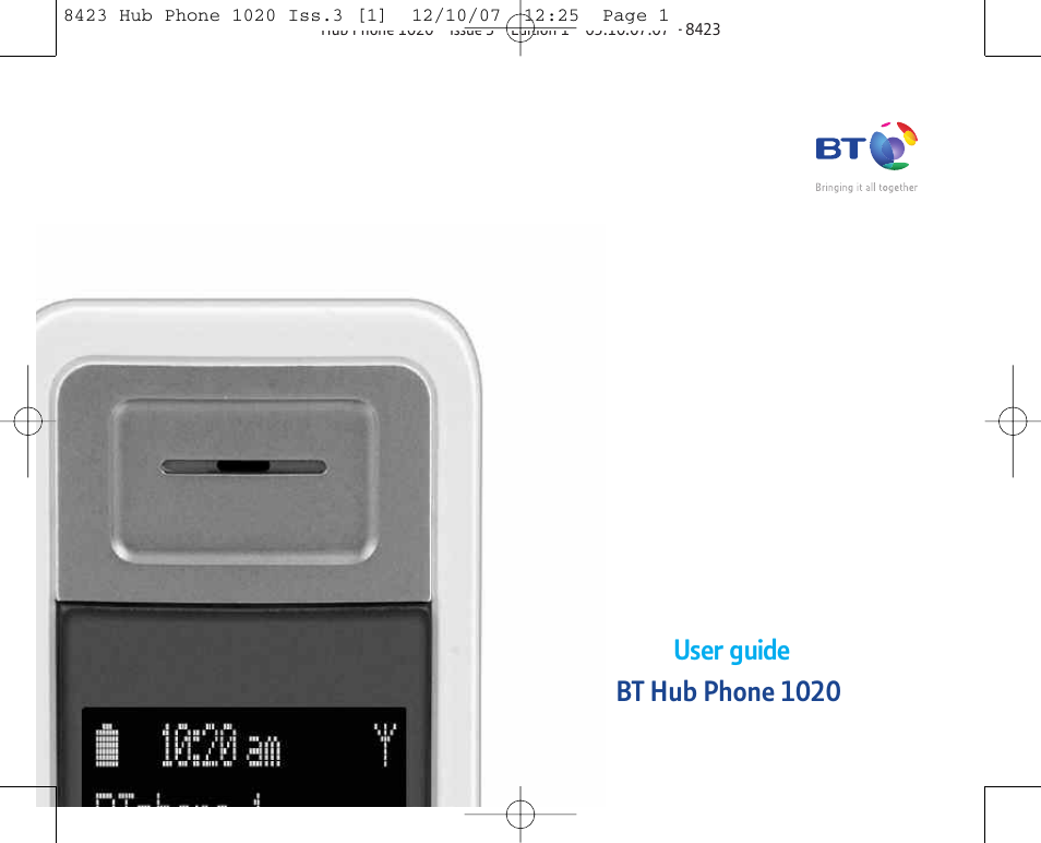 BT 1020 User Manual | 76 pages