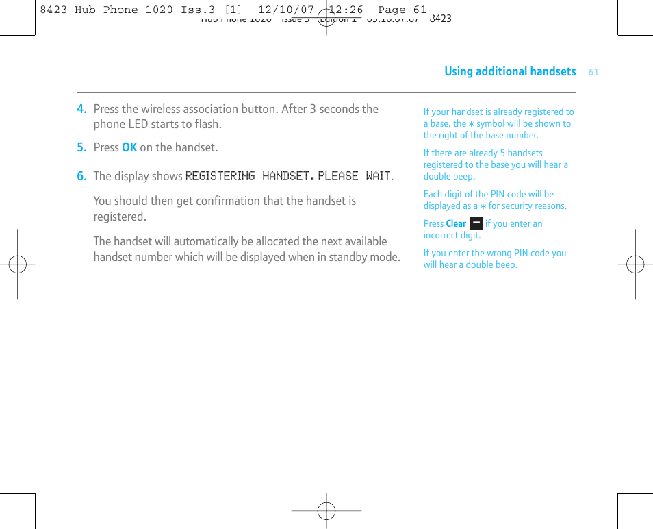 BT 1020 User Manual | Page 61 / 76
