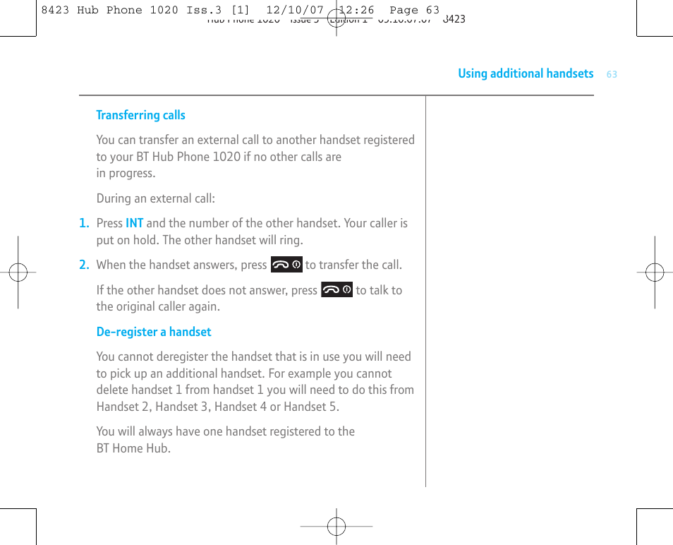 BT 1020 User Manual | Page 63 / 76