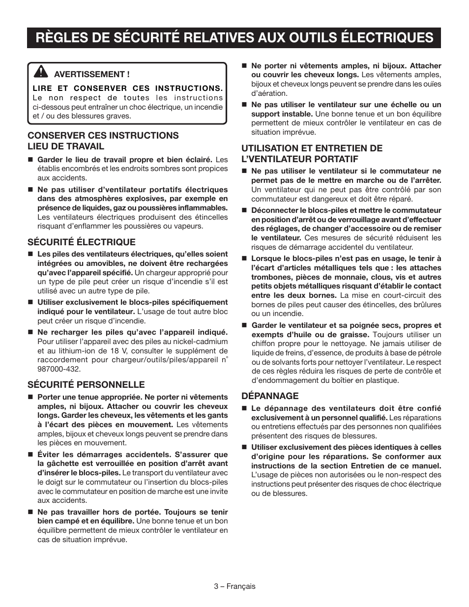 Ryobi P3310 User Manual | Page 10 / 24