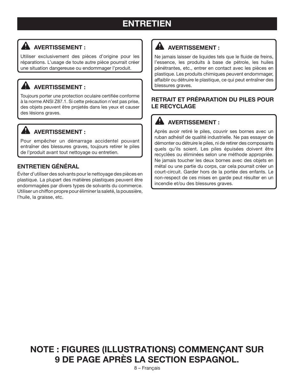 Ryobi P3310 User Manual | Page 15 / 24