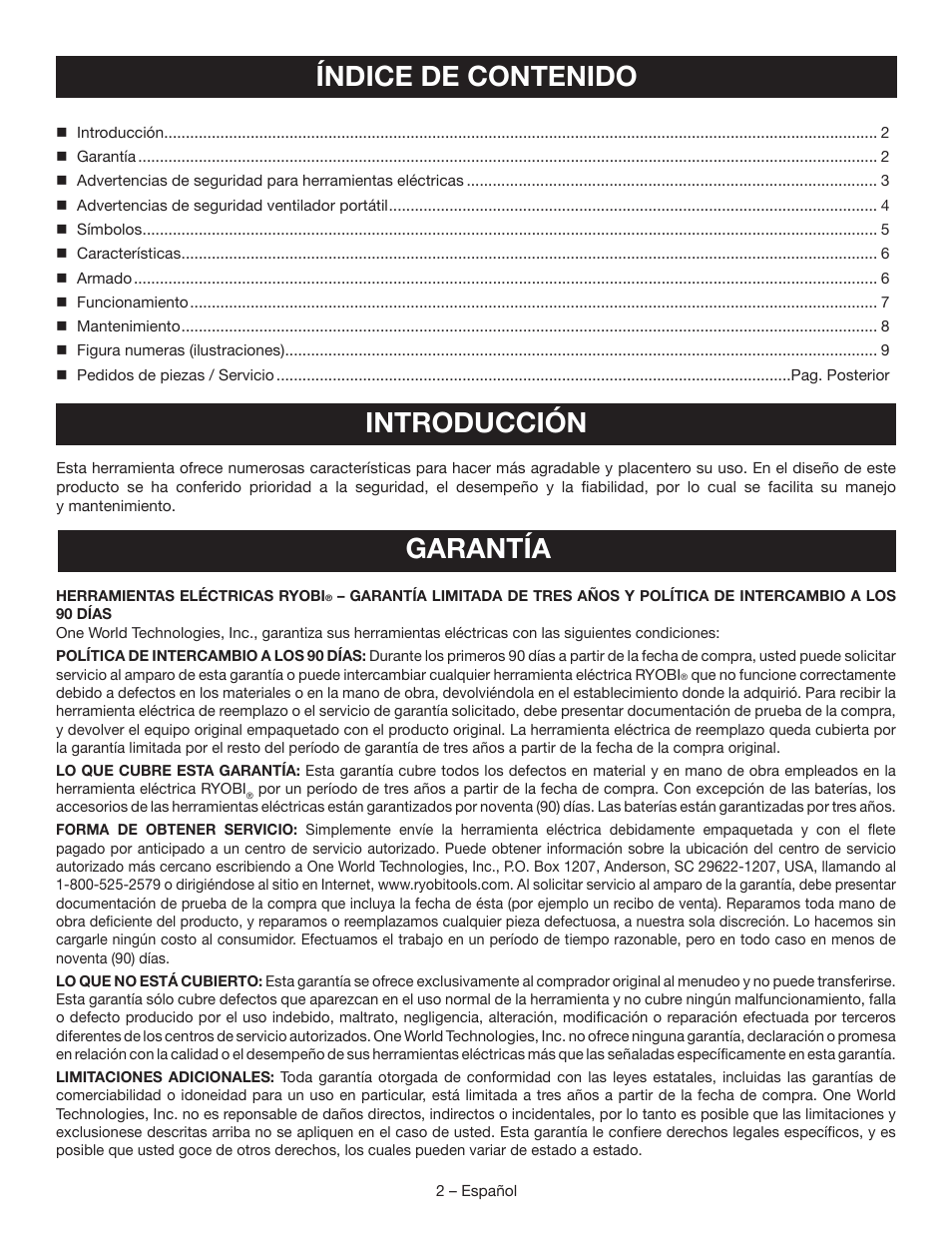 Ryobi P3310 User Manual | Page 16 / 24