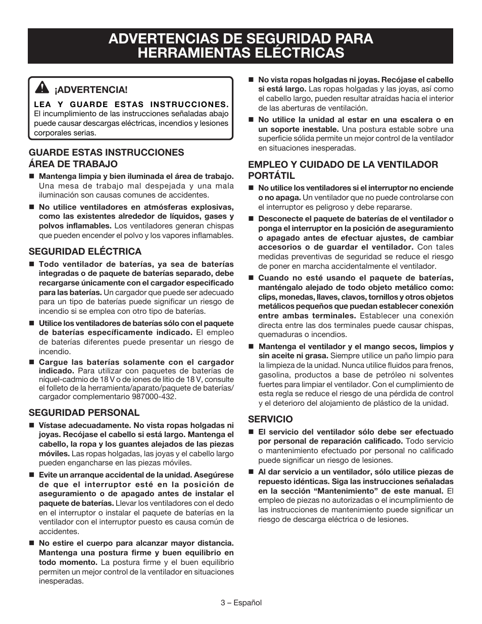 Ryobi P3310 User Manual | Page 17 / 24