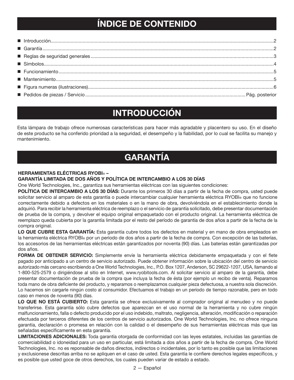 Ryobi CF120L User Manual | Page 10 / 16