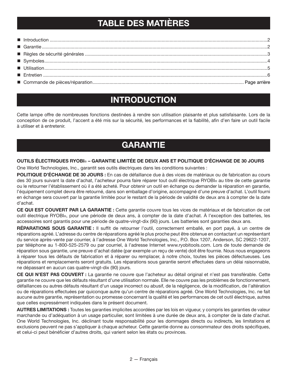 Ryobi CF120L User Manual | Page 6 / 16