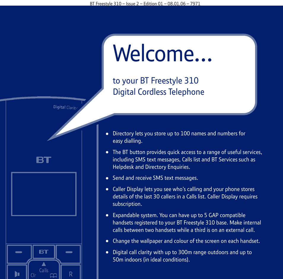Welcome | BT Freestyle 310 User Manual | Page 2 / 60