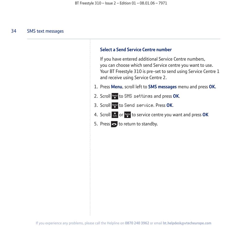 BT Freestyle 310 User Manual | Page 34 / 60