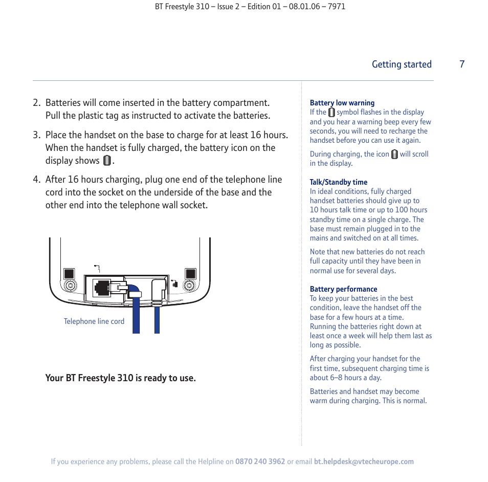 BT Freestyle 310 User Manual | Page 7 / 60